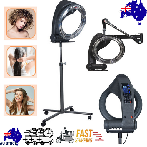 NNEDSZ New Standing Hair Dryer Accelerator Colour 360 Rotating Halo Rolling Salon Equipment-0