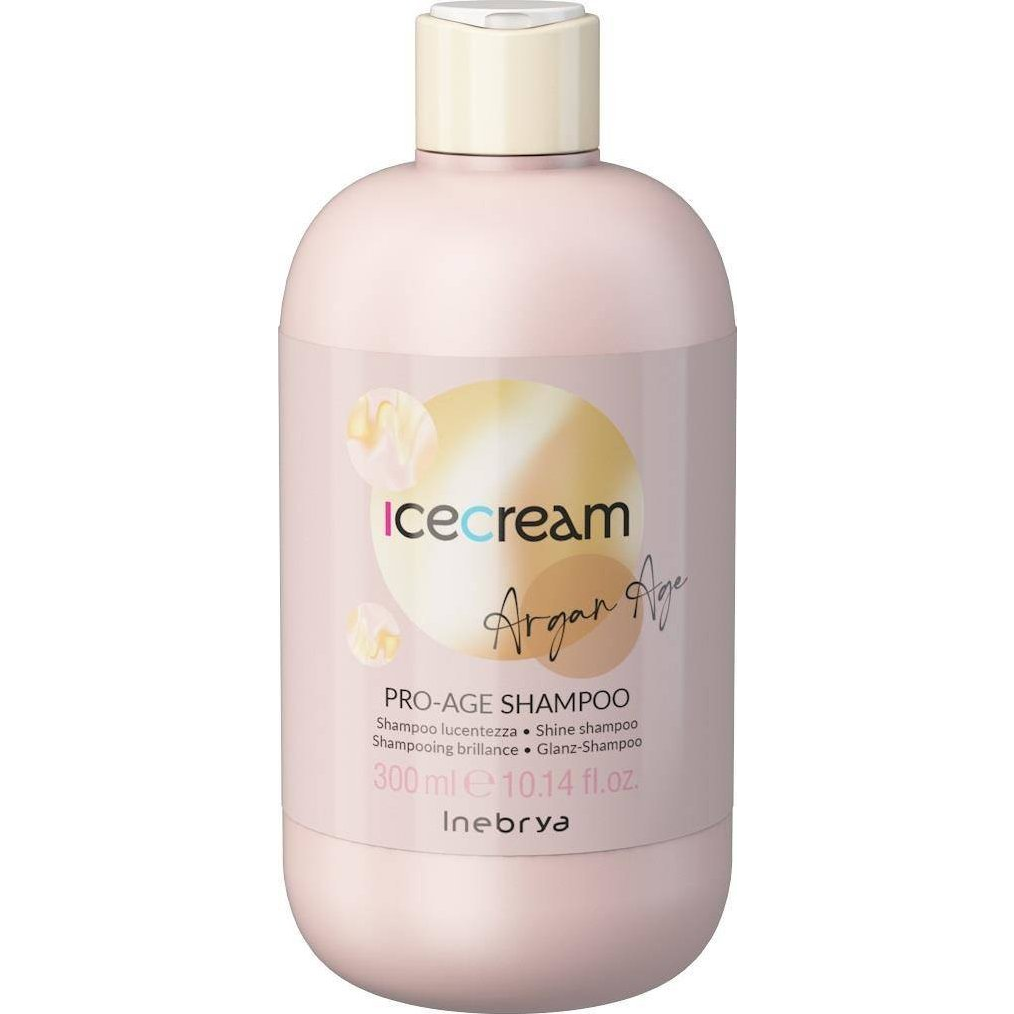 Șampon Inebrya Ice Cream Argan Age Shine cu ulei de argan 300ml