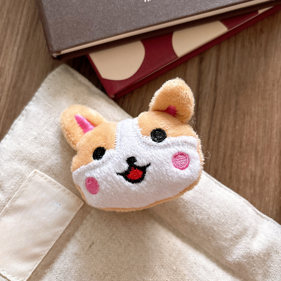Versatile Cute Cartoon Plush Children's Hair Clip with 3D Cotton Filling-5